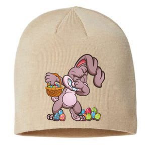 Funny Happy Easter Dabbing Bunny Basket Eggs Sustainable Beanie