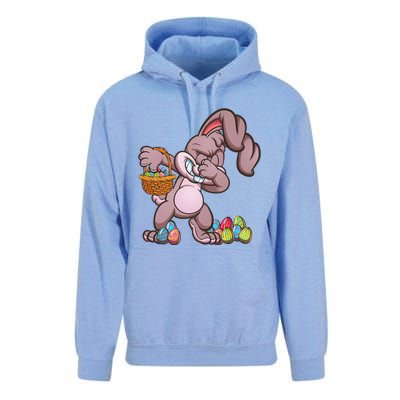 Funny Happy Easter Dabbing Bunny Basket Eggs Unisex Surf Hoodie