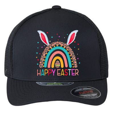 Funny Happy Easter Y'all Rainbow Funny Gnome Women Flexfit Unipanel Trucker Cap