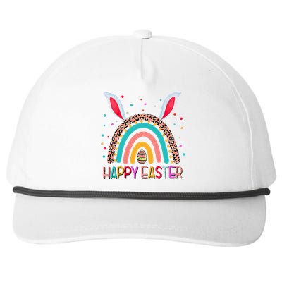 Funny Happy Easter Y'all Rainbow Funny Gnome Women Snapback Five-Panel Rope Hat