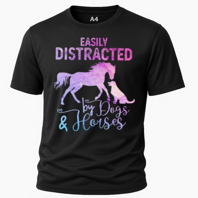 Funny Horse  Easily Distracted Performance Shirt