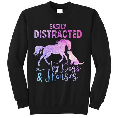Funny Horse  Easily Distracted Sweatshirt