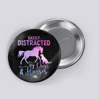 Funny Horse  Easily Distracted Button