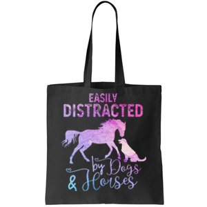 Funny Horse  Easily Distracted Tote Bag