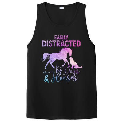 Funny Horse  Easily Distracted PosiCharge Competitor Tank