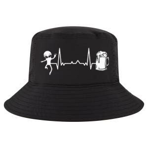 funny Heartbeat EKG Extraterrestrial Alien Cool Comfort Performance Bucket Hat