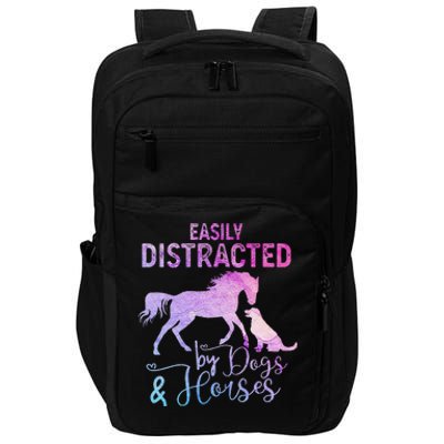 Funny Horse  Easily Distracted Impact Tech Backpack