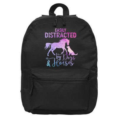 Funny Horse  Easily Distracted 16 in Basic Backpack