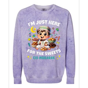 Funny Happy Eid Al Fitr Eid Al Adha Sweets Colorblast Crewneck Sweatshirt