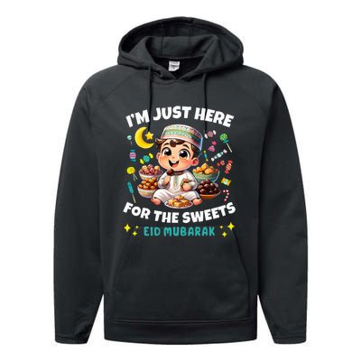 Funny Happy Eid Al Fitr Eid Al Adha Sweets Performance Fleece Hoodie