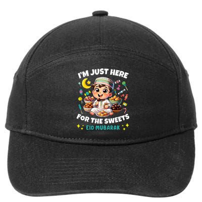 Funny Happy Eid Al Fitr Eid Al Adha Sweets 7-Panel Snapback Hat