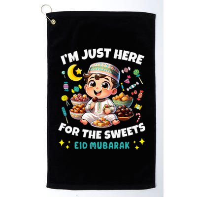 Funny Happy Eid Al Fitr Eid Al Adha Sweets Platinum Collection Golf Towel