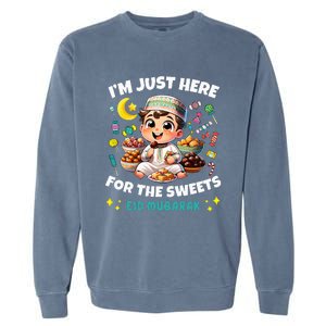 Funny Happy Eid Al Fitr Eid Al Adha Sweets Garment-Dyed Sweatshirt