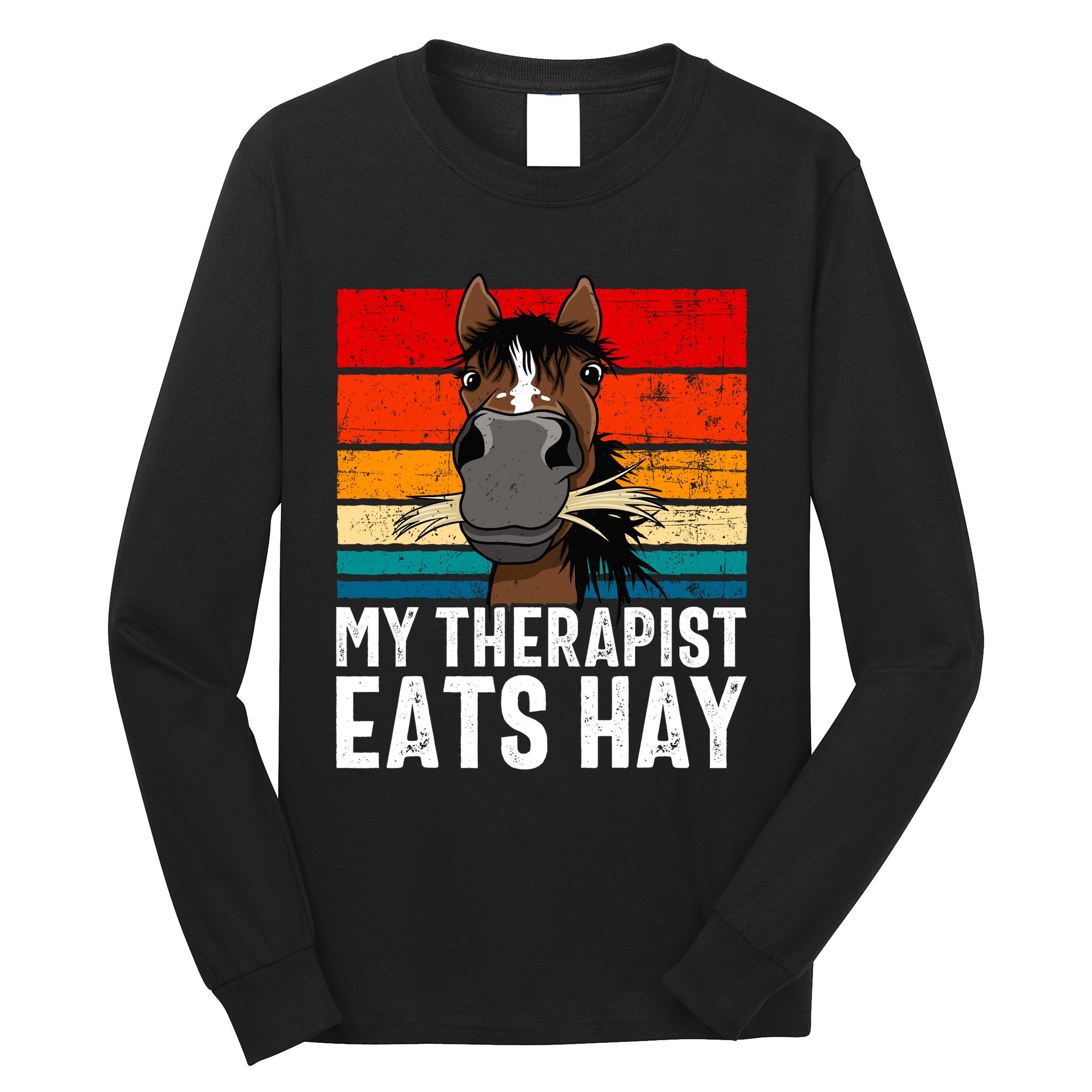 Funny House Equestrian Horse Riding Horse Trainer Horse Long Sleeve Shirt