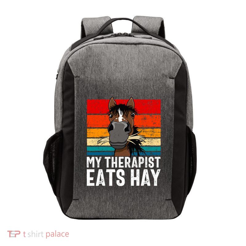 Funny House Equestrian Horse Riding Horse Trainer Horse Vector Backpack