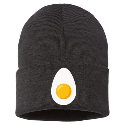 Funny Halloween Egg Costume Hilarious Food Outfit Sustainable Knit Beanie