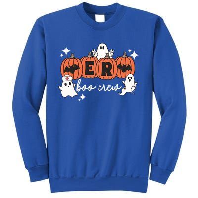 Funny Halloween Er Boo Crew Emergency Room Nurse Halloween Gift Sweatshirt