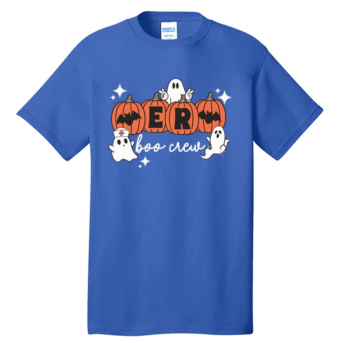 Funny Halloween Er Boo Crew Emergency Room Nurse Halloween Gift Tall T-Shirt