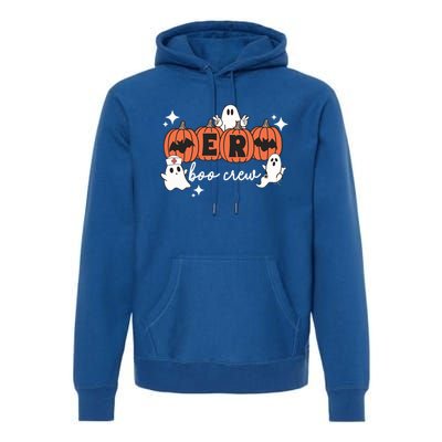 Funny Halloween Er Boo Crew Emergency Room Nurse Halloween Gift Premium Hoodie