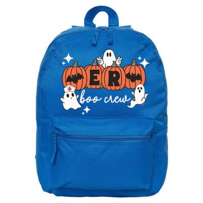 Funny Halloween Er Boo Crew Emergency Room Nurse Halloween Gift 16 in Basic Backpack