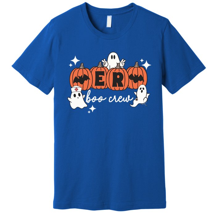 Funny Halloween Er Boo Crew Emergency Room Nurse Halloween Gift Premium T-Shirt