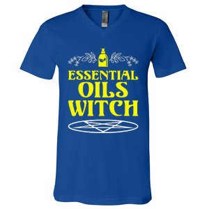 Funny Halloween Essential Oils Witch Aromatherapy V-Neck T-Shirt