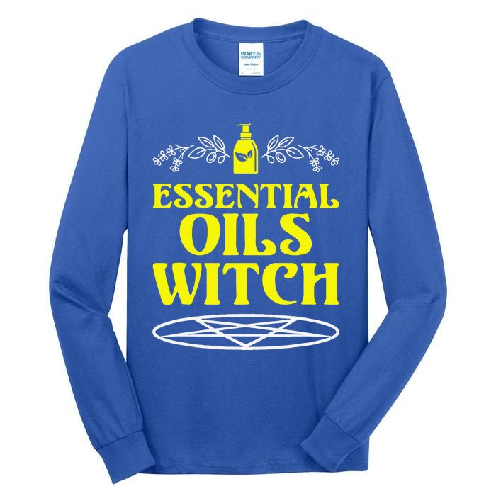 Funny Halloween Essential Oils Witch Aromatherapy Tall Long Sleeve T-Shirt