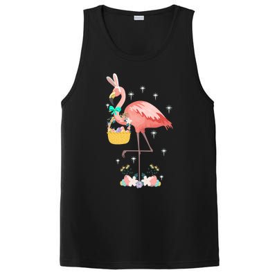 Flamingo Happy Easter Egg Hunt Rabbit Ears Hidden Eggs Gift PosiCharge Competitor Tank