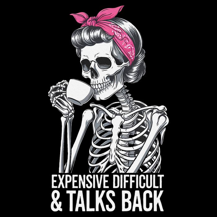 Funny Halloween Expensive Difficult And Talks Back Drawstring Bag