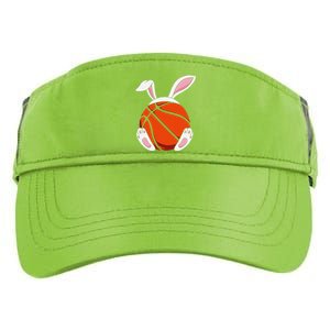 Funnyns Happy Easter Basketball Bunny Coach Adult Drive Performance Visor