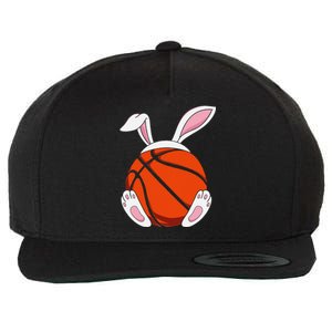 Funnyns Happy Easter Basketball Bunny Coach Wool Snapback Cap