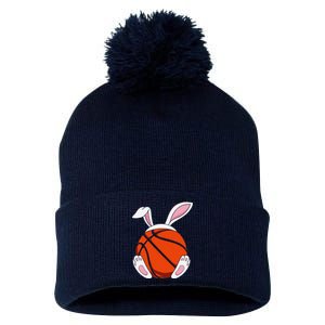 Funnyns Happy Easter Basketball Bunny Coach Pom Pom 12in Knit Beanie