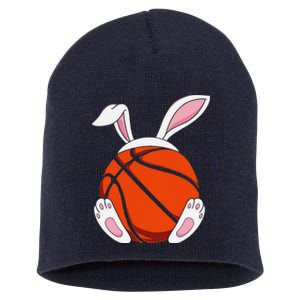 Funnyns Happy Easter Basketball Bunny Coach Short Acrylic Beanie