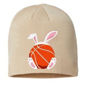 Funnyns Happy Easter Basketball Bunny Coach Sustainable Beanie