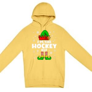 Funny Hockey Elf Family Matching Group Happy Christmas Meaningful Gift Premium Pullover Hoodie