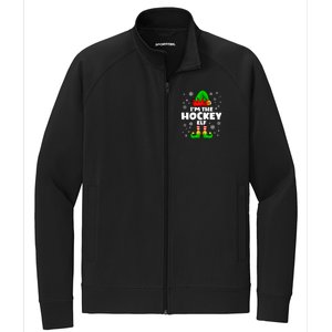 Funny Hockey Elf Family Matching Group Happy Christmas Meaningful Gift Stretch Full-Zip Cadet Jacket