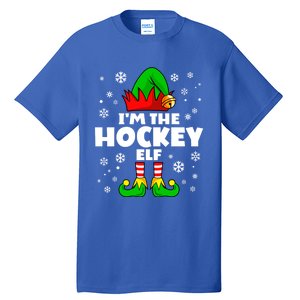 Funny Hockey Elf Family Matching Group Happy Christmas Meaningful Gift Tall T-Shirt