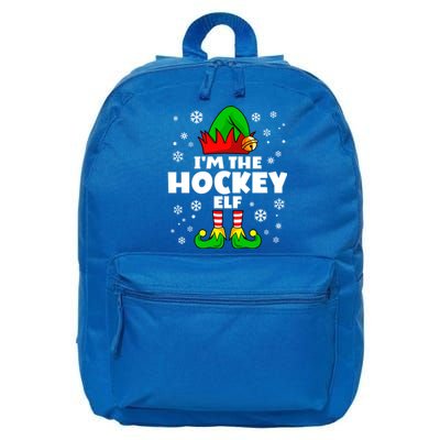 Funny Hockey Elf Family Matching Group Happy Christmas Meaningful Gift 16 in Basic Backpack