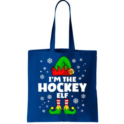 Funny Hockey Elf Family Matching Group Happy Christmas Meaningful Gift Tote Bag