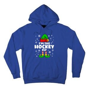 Funny Hockey Elf Family Matching Group Happy Christmas Meaningful Gift Tall Hoodie