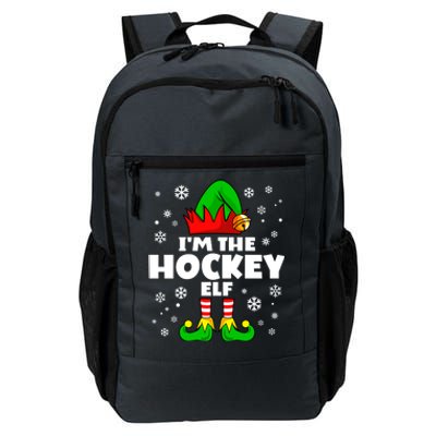 Funny Hockey Elf Family Matching Group Happy Christmas Meaningful Gift Daily Commute Backpack