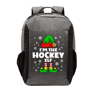 Funny Hockey Elf Family Matching Group Happy Christmas Meaningful Gift Vector Backpack