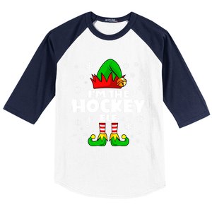 Funny Hockey Elf Family Matching Group Happy Christmas Meaningful Gift Baseball Sleeve Shirt