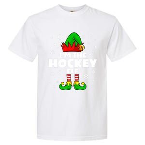 Funny Hockey Elf Family Matching Group Happy Christmas Meaningful Gift Garment-Dyed Heavyweight T-Shirt