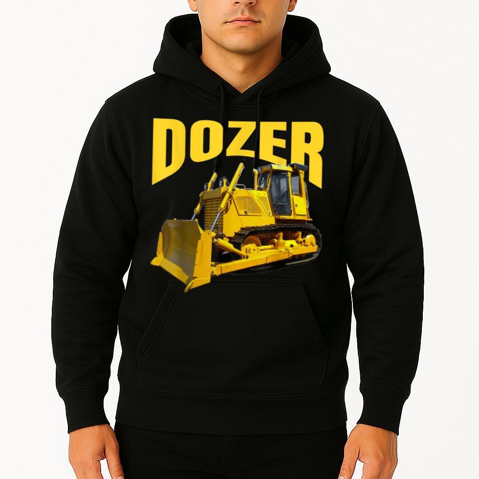 Fun Heavy Equipment Bulldozer For 'S And Adults Hoodie