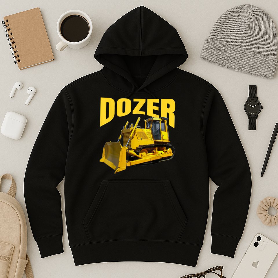 Fun Heavy Equipment Bulldozer For 'S And Adults Hoodie