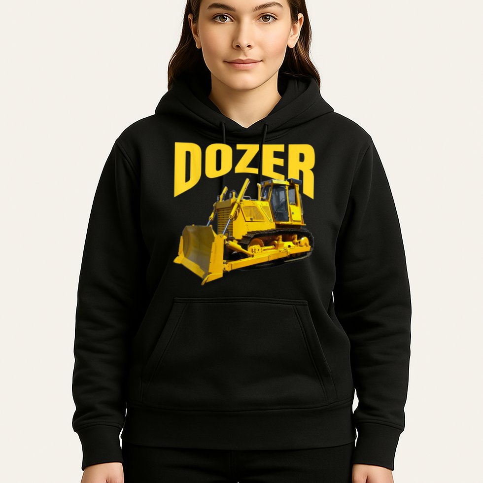 Fun Heavy Equipment Bulldozer For 'S And Adults Hoodie