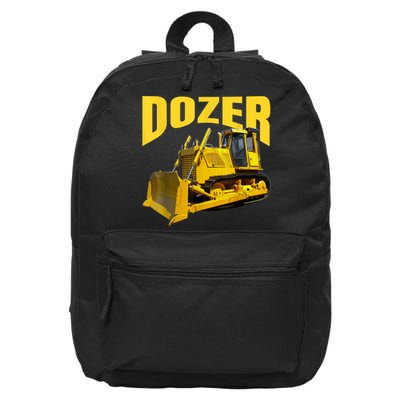 Fun Heavy Equipment Bulldozer For 'S And Adults 16 in Basic Backpack