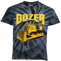 Fun Heavy Equipment Bulldozer For 'S And Adults Kids Tie-Dye T-Shirt