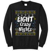 Funny Hanukkah Eight Crazy Nights Jewish Sweatshirt